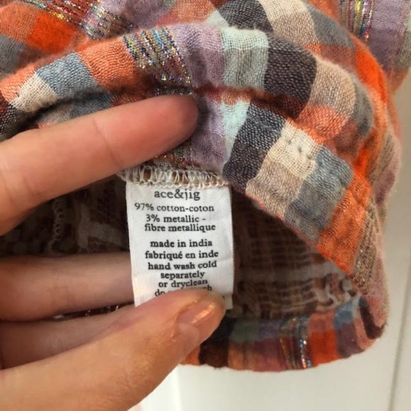 Ace & Jig shell in Funcheck / Raffia - Picture 2 of 6